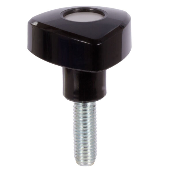 external thread M6 x 20mm Triangular knob screw made from thermoplast d1 = 32mm 