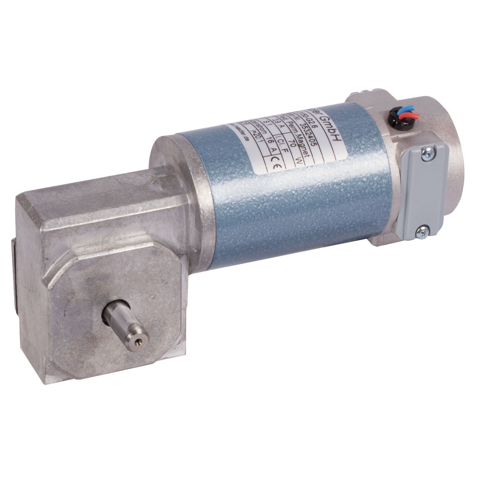 Small geared motor SE with DC motor 24V size 3 n2=276 rpm i=14.5:1