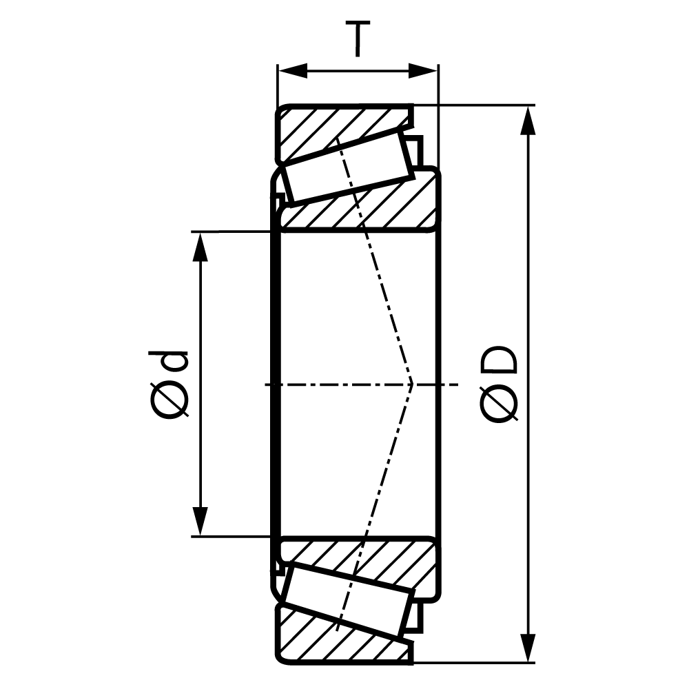 SKF tapered roller bearing 30307 J2/Q single row inner diameter