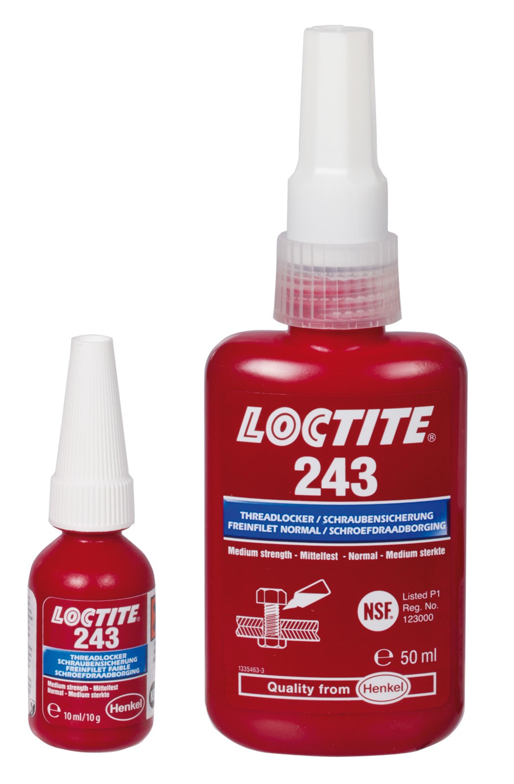 Loctite 243, Medium Strength Thread Locking, Content 10 ml