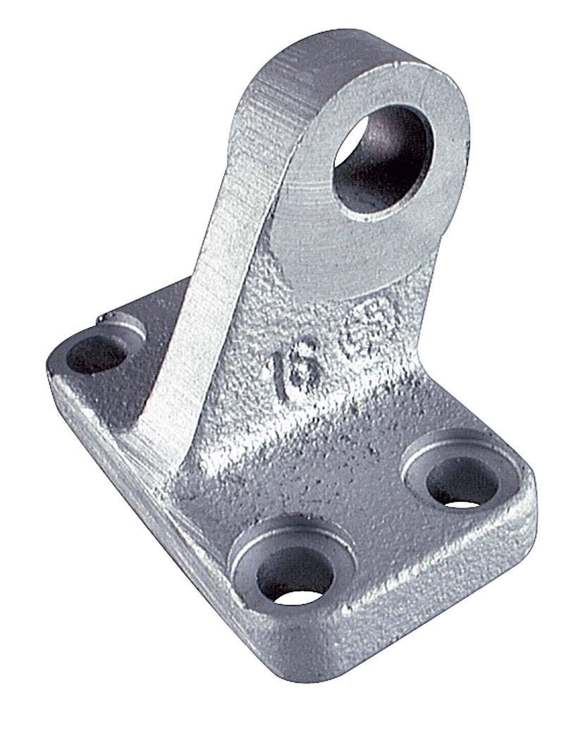 Bracket hinge for clevis mounting, rigid, narrow version for
