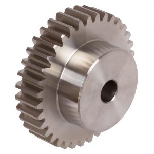Bevel gear made of stainless steel 1.4305 module 1.5 16 teeth i=1:1 