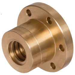 Tr20x4-LH Flanged Bronze Trapezoidal Nut 20 mm Spindle 4 mm Pitch Left Handed 