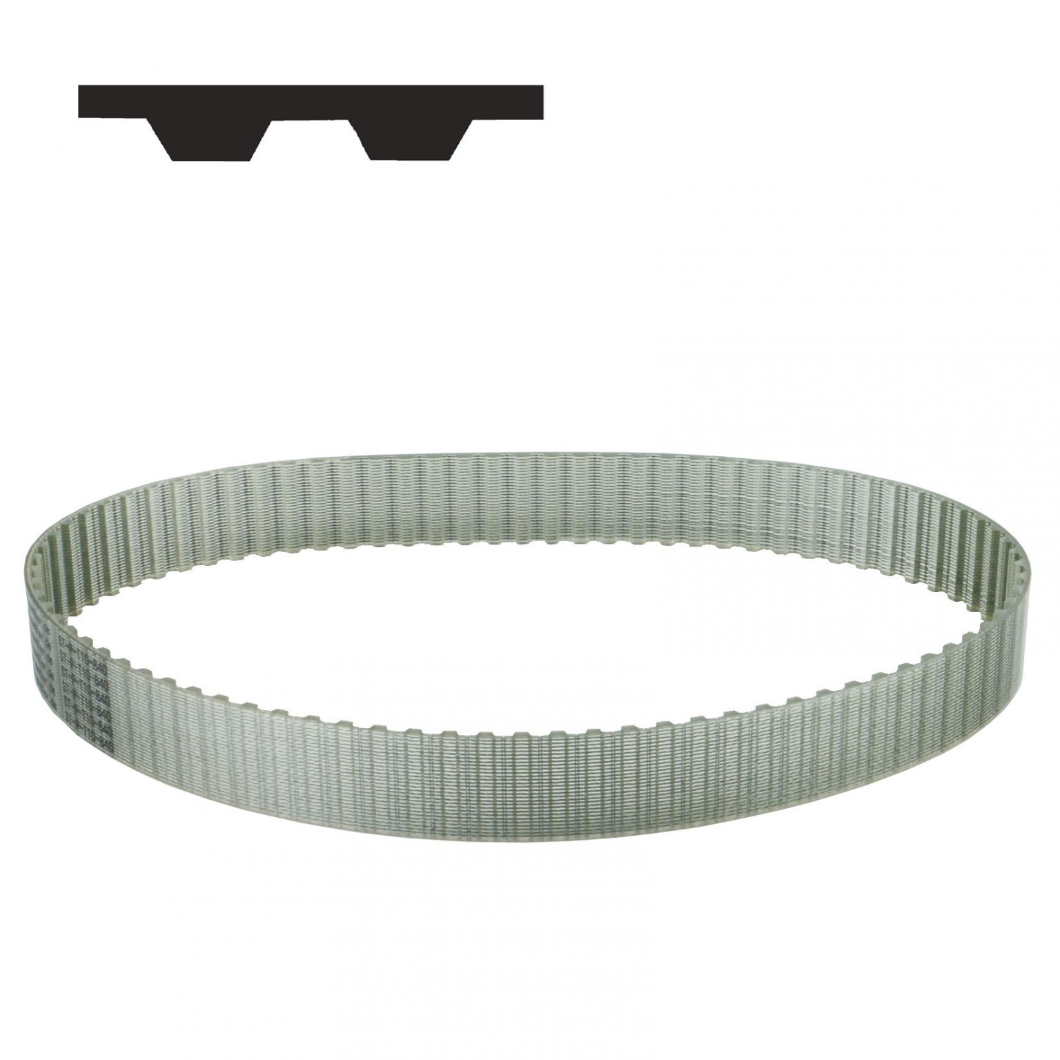 Polyurethane timing belt T10 width 25mm Lw 500mm 50 teeth 25 T10/500 SKU 16470700 Maedler