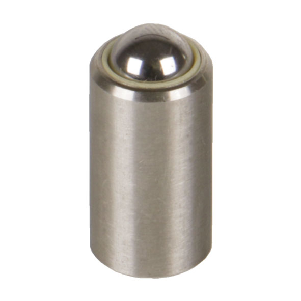 Spring plunger d1=12mm smooth without collar with moving ball stainless