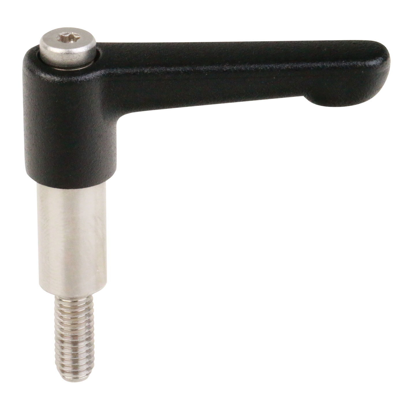 Adjustable clamping lever type K lever length 30 mm shaft length 15 mm