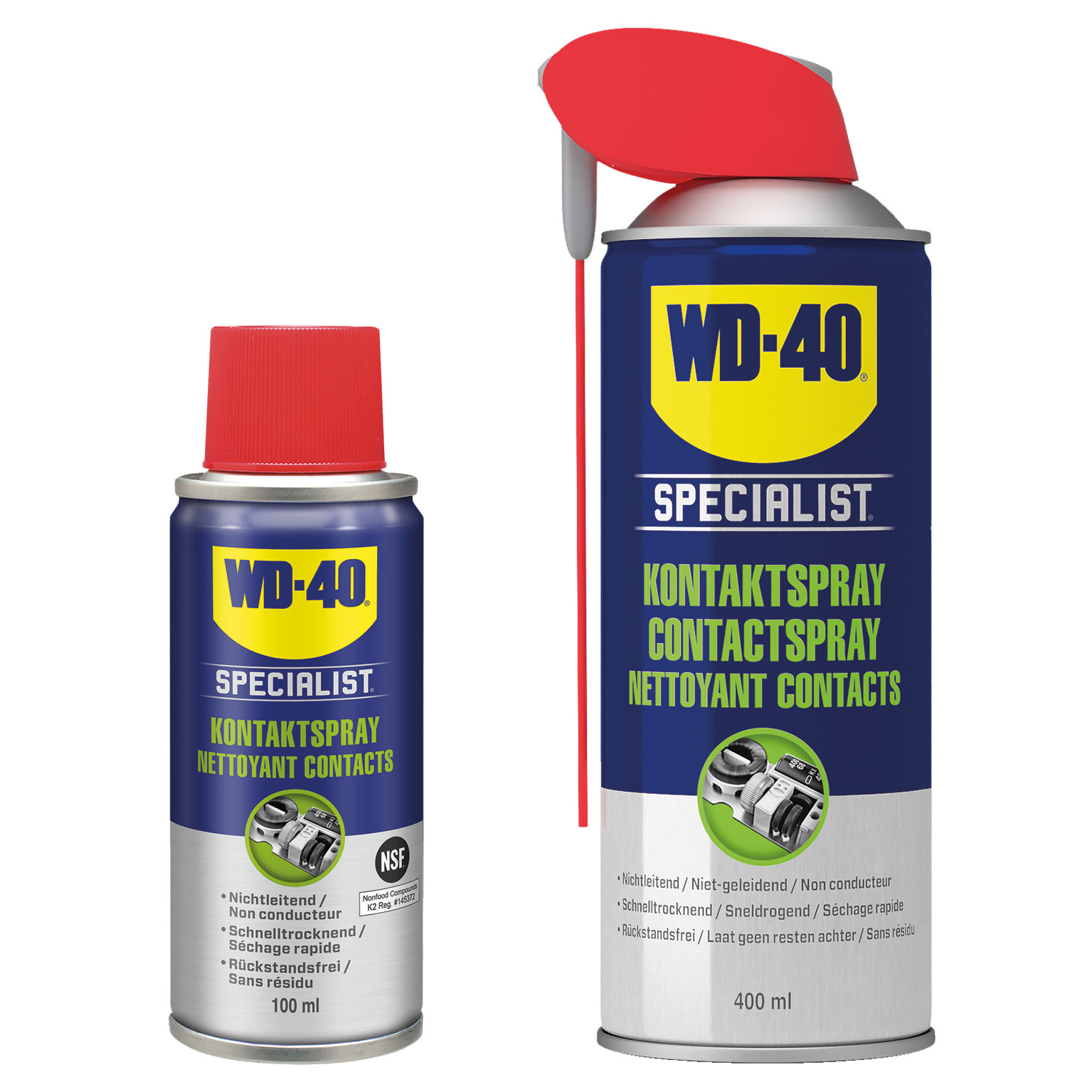 WD-40 SPECIALIST Contact Cleaner 400ml Smart Straw (Actual safety
