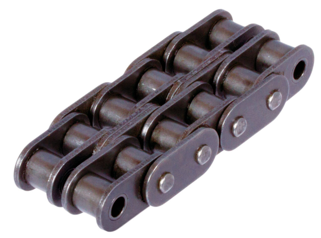Double-strand roller chain DIN ISO 606 12 B-2-GL pitch 3/4×7/16″ with ...